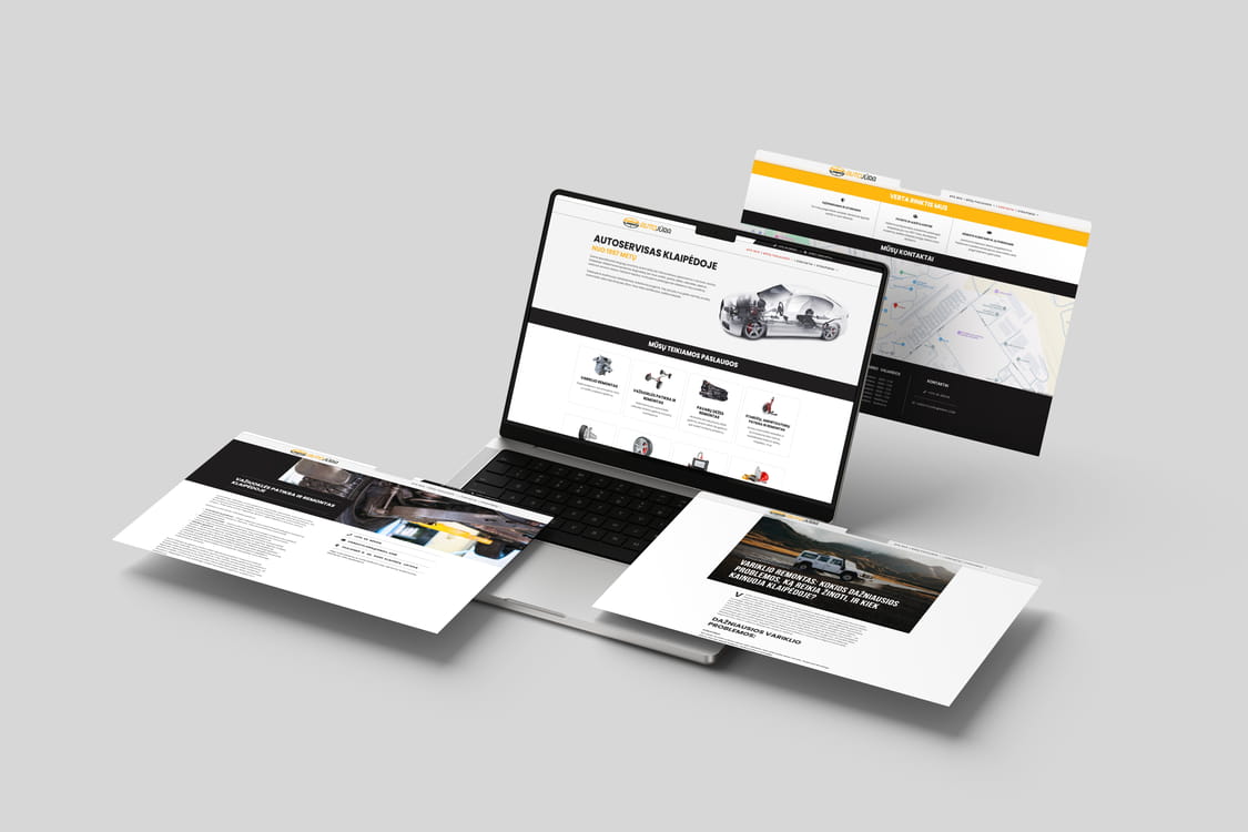 AUTOJURA Website MOCKUP