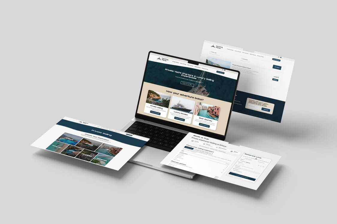 YachtinPlanet Website MockUp